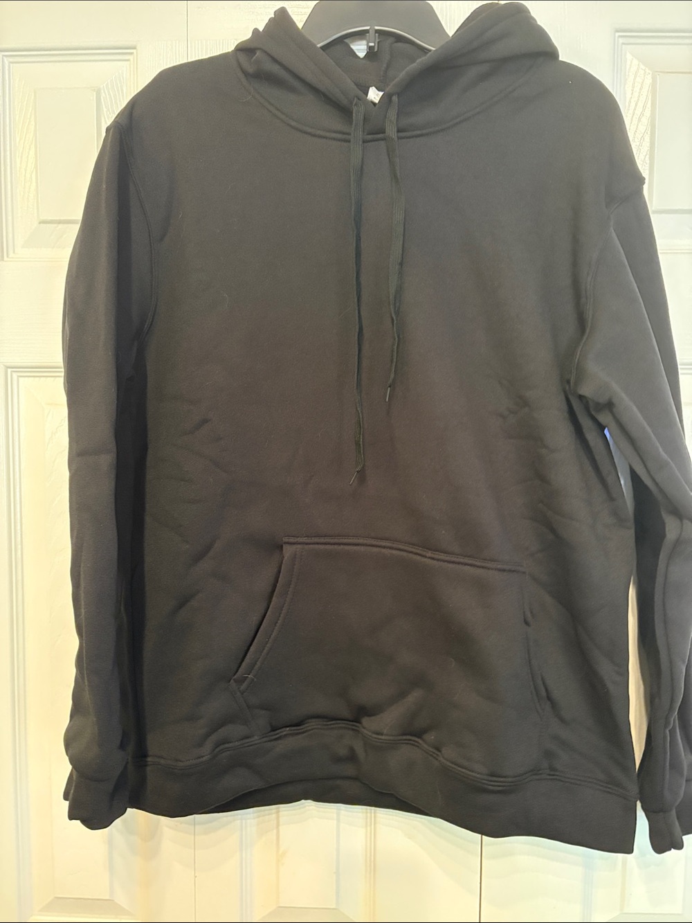 Source Unknown Black Hooded Pullover Sweatshirt 789
